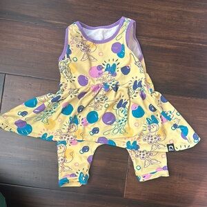 Baby girl Rag’s Tank Capri Peplum Tag Romper Minnie Mouse Polka Dot 6-12 month